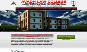 Avadhlawcollege.in thumbnail