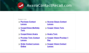 Avairacontactrecall.com thumbnail