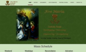 Avemariaparishmi.org thumbnail