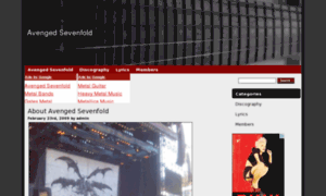 Avengedsevenfold.ca thumbnail