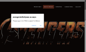 Avengersinfinitywar.ca thumbnail
