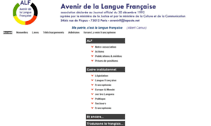 Avenir-langue-francaise.fr thumbnail