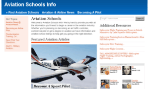 Aviationschoolsinfo.com thumbnail