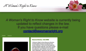 Awomansright.org thumbnail