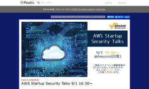 Aws-startup-sec-talks-20160901.peatix.com thumbnail