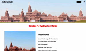 Ayodhyarammandir.com thumbnail