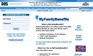 Azmyfamilybenefits.gov thumbnail