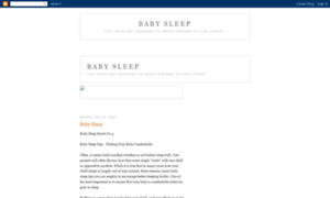 Baby-sleep-secrets.blogspot.com thumbnail