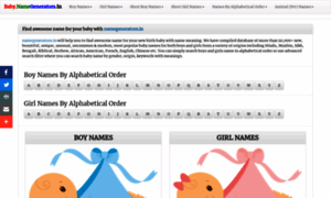 Baby.namegenerators.in thumbnail