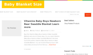 Babyblanketsize.com thumbnail