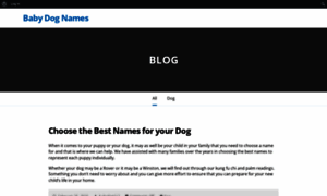 Babydognames.com thumbnail