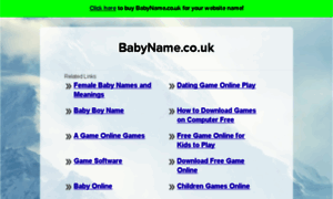Babyname.co.uk thumbnail
