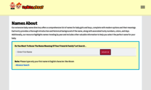 Babynamemeaningz.com thumbnail