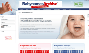 Babynamesarchive.com thumbnail
