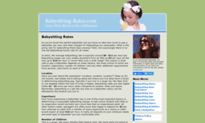 Babysitting-rates.com thumbnail