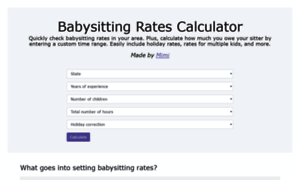 Babysittingratecalculator.com thumbnail