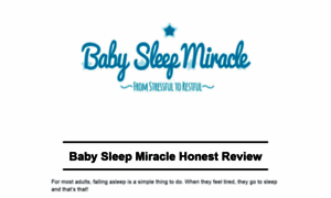 Babysleepmiraclereview.gr8.com thumbnail