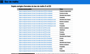 Bac-de-maths.fr thumbnail