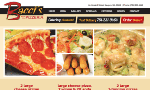 Baccispizzeria.com thumbnail