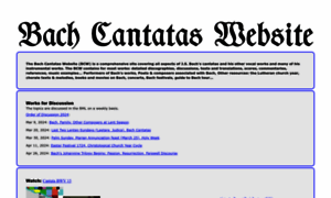 Bach-cantatas.com thumbnail