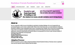 Backdoorfriendspurebredcatrescue.org thumbnail