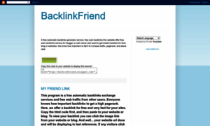 Backlinkfriend.blogspot.com thumbnail