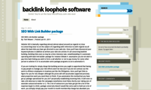 Backlinkloopholesoftware.wordpress.com thumbnail