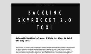 Backlinkskyrocket20tool.yolasite.com thumbnail