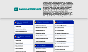 Backlinkssites.net thumbnail