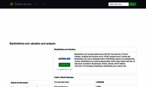 Backlinktime.com.siteindices.com thumbnail