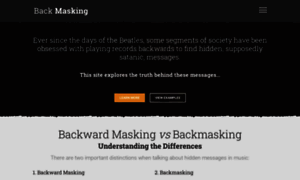 Backmasking.com thumbnail