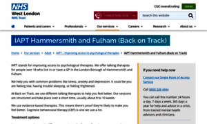 Backontrack.nhs.uk thumbnail