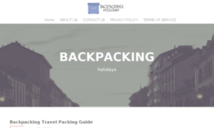 Backpackingholidays.org.uk thumbnail