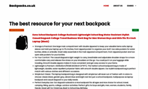 Backpacks.co.uk thumbnail