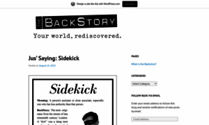 Backstoryblogger.wordpress.com thumbnail