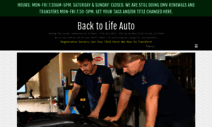 Backtolifeauto.com thumbnail