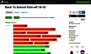Backtoschoolkickoff1819.sched.com thumbnail