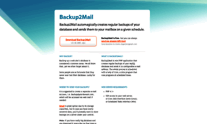 Backup2mail.com thumbnail