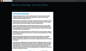 Backupstoragediary.blogspot.com thumbnail