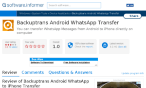 Backuptrans-android-whatsapp-transfer.software.informer.com thumbnail