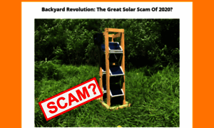 Backyardrevolutionsolarscam.com thumbnail