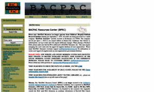 Bacpacresources.org thumbnail