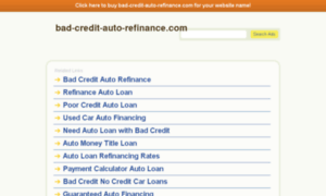 Bad-credit-auto-refinance.com thumbnail