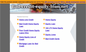 Bad-credit-equity-loan.net thumbnail