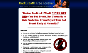 Badbreathfreeforever.net thumbnail