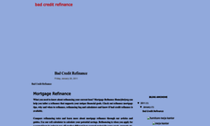 Badcreditrefinance.blogspot.com thumbnail