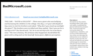Badmicrosoft.com thumbnail