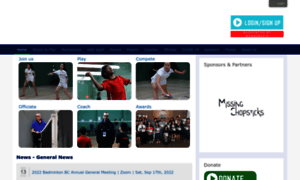 Badmintonbc.com thumbnail
