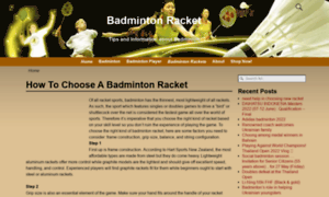 Badmintonracket.biz thumbnail