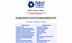 Bahai-library.org thumbnail